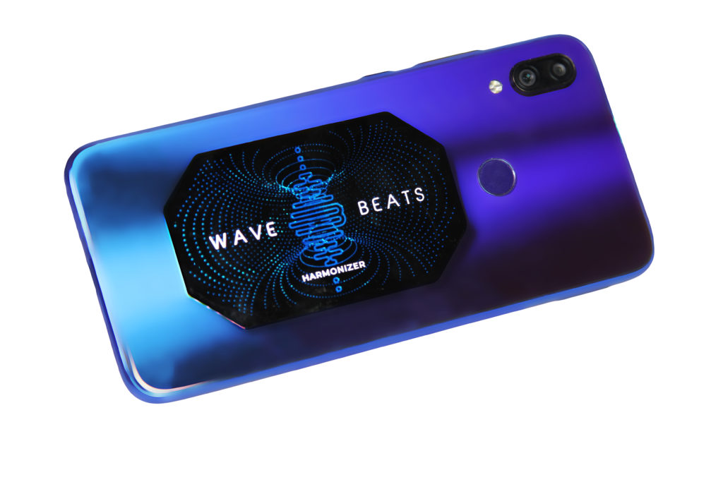 Carte harmoniseur wave beats sur un téléphone portable